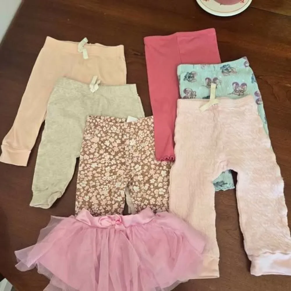 3-6 Month Girls Pants and TuTu Lot of 7 Pieces